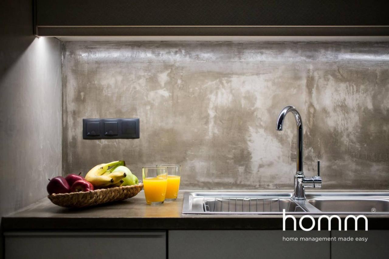 Unique Urban Homm Studio In Piraeus, Alkiviadou Lägenhet Exteriör bild