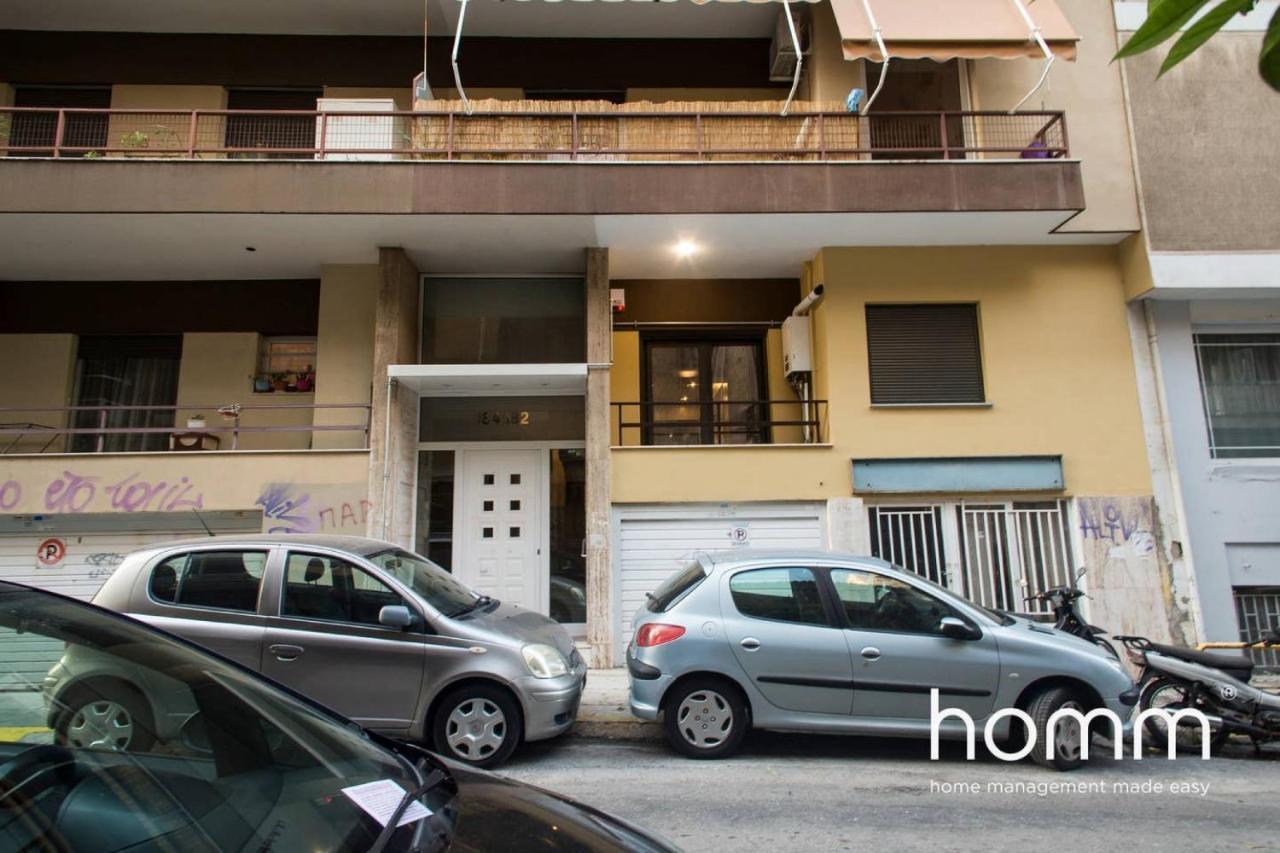 Unique Urban Homm Studio In Piraeus, Alkiviadou Lägenhet Exteriör bild