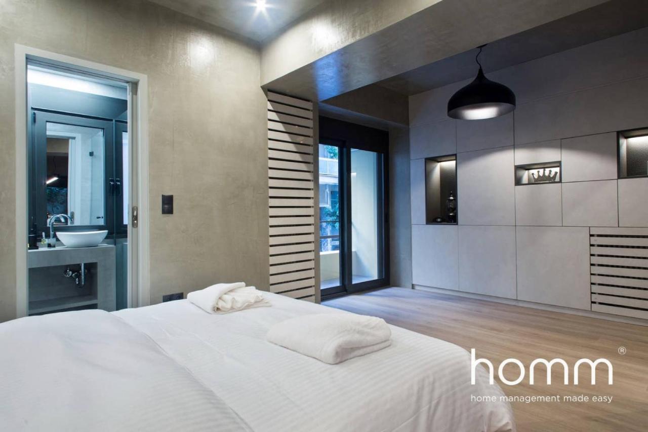 Unique Urban Homm Studio In Piraeus, Alkiviadou Lägenhet Exteriör bild