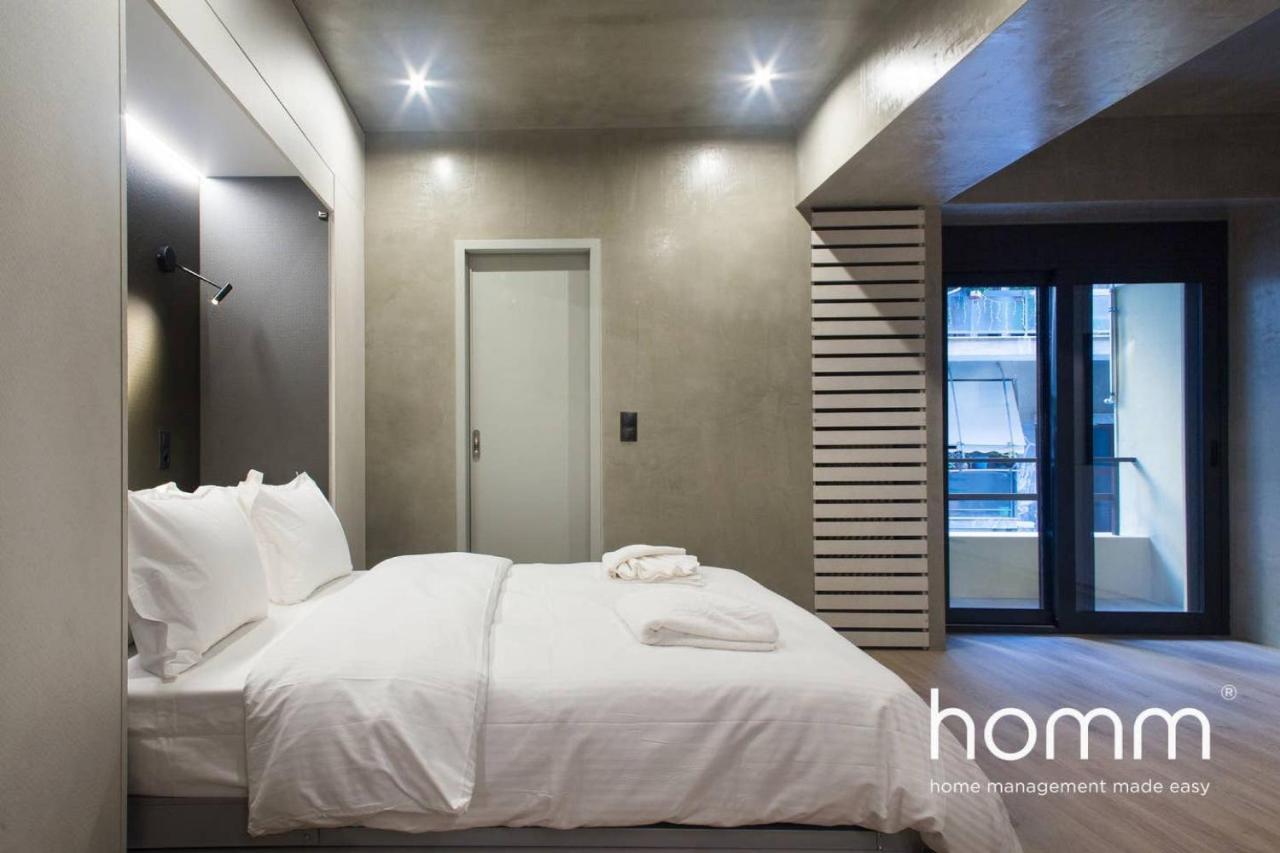 Unique Urban Homm Studio In Piraeus, Alkiviadou Lägenhet Exteriör bild