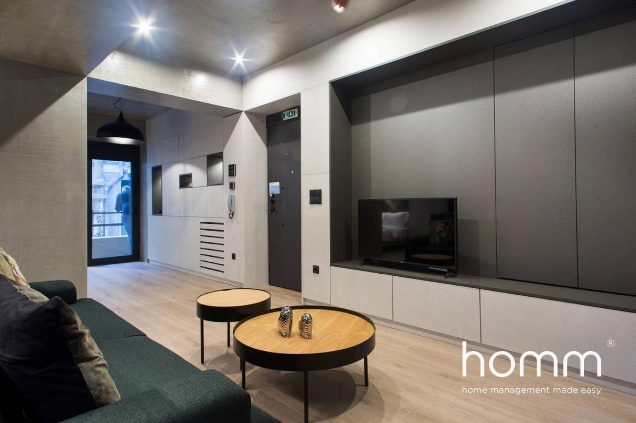 Unique Urban Homm Studio In Piraeus, Alkiviadou Lägenhet Exteriör bild
