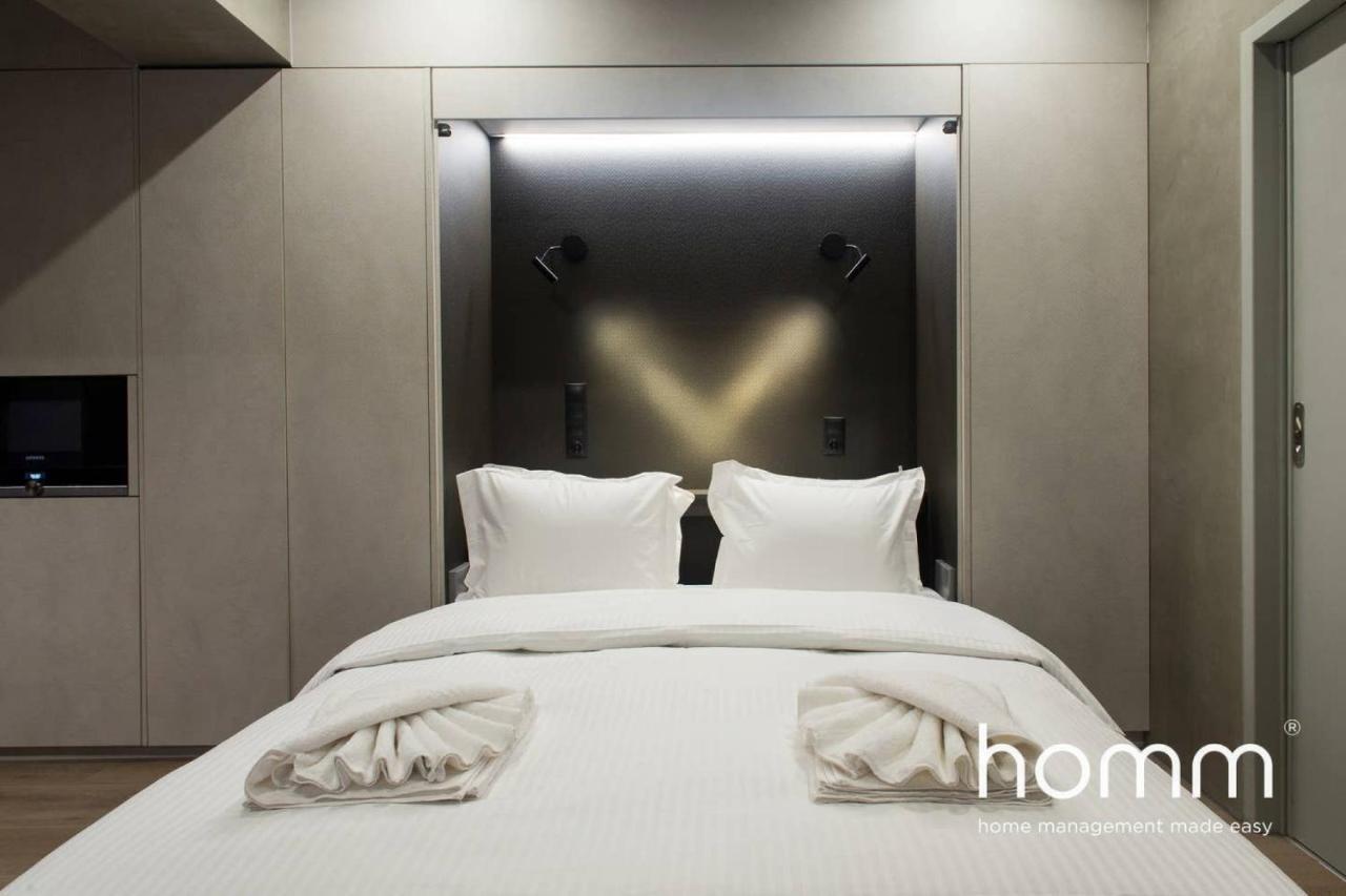 Unique Urban Homm Studio In Piraeus, Alkiviadou Lägenhet Exteriör bild