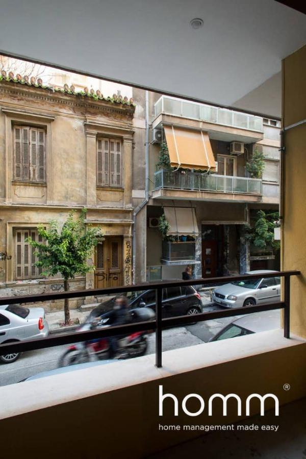 Unique Urban Homm Studio In Piraeus, Alkiviadou Lägenhet Exteriör bild