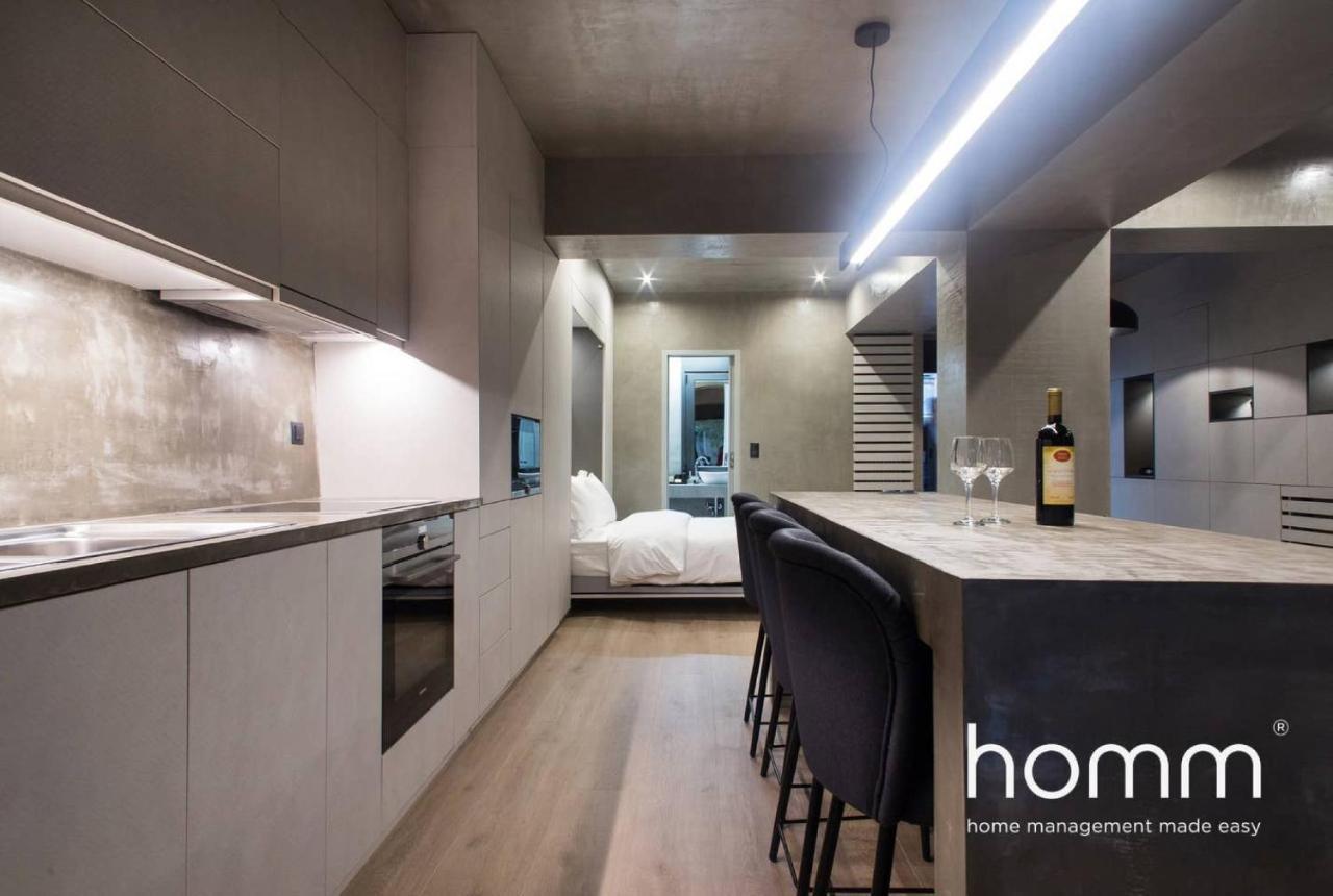 Unique Urban Homm Studio In Piraeus, Alkiviadou Lägenhet Exteriör bild